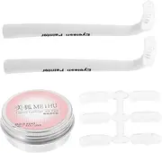 1Set Eyelash Stencils Makeup Tool Reusable Lower Eyelash Stamp for Easy Application Compact Portable Design for Travel Everyday Use