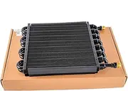 Electra-Cool 15300 Transmission Oil Cooler Core - 16 Pass Tube & Fin Design for AN8 Applications(Black)