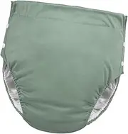 Generic Adult Cloth Diaper Washable Nappy Cover Adjustable Buckle Side Washable Durable Fast Drying Incontinence Underwear Leakproof, grey