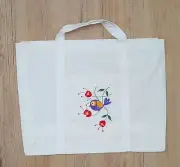 Women Canvas Tote Reusable Shopping Grocery Handbag Eco-Friendly Hand Painted