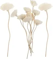HOLIDYOYO 10pcs Rattan Reed Diffuser Sticks - Essential Oil Diffuser - Aroma Bottle Accessory - Natural Fragrance - White