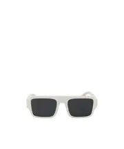 Prada Eyewear Rectangular Frame Sunglasses 53 white