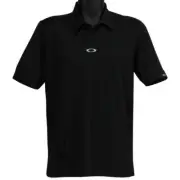 Oakley Aero Ellipse Polo Mens Size S Small Blackout Light Heather Golf Shirt