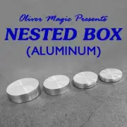 Nested Box (Aluminum) by Oliver Magic Coin Disappear Into Box Magic Illusions