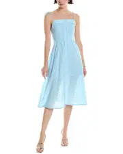 Abbey Eyelet Midi Dress