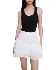 Maje Tanko Patch Detail Tank Top