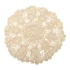 Table Hollow Mat Round Handmade Dining Placemat Bar Dinnerware Cup Crochet Lace
