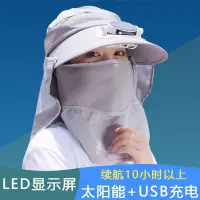 在飛比找蝦皮購物優惠-風扇帽 遮陽帽抗uv 干活太陽能風扇帽男女夏季戶外防曬爸媽大