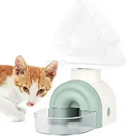SVCEQZE Small Animal Water Dispenser - Automatic Drinking Trough for Small Pets, Pine Shape Automatic Feeding Station Hanging for Cats Ferrets Squirrel Outdoor Use 520 ml