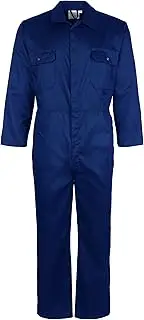 Fort - Workforce Coverall - XL - Royal Blue Coveralls - 210gsm - Studded Pockets - Comfortable Work Suit - Durable Mens Overalls - Work Overalls for Men