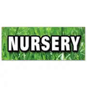NURSERY BANNER SIGN trees plants flowers landscaping landscaper grass