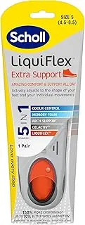 Scholl LiquiFlex Extra Support Insole, Advanced Cushioning & Arch Support for Daily Comfort, Pack of 1