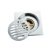 Tile Insert Floor Waste Shower Grate Drain Brass Bathroom Shower Kitchen