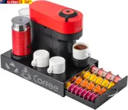 for Vertuo Pod Holder Coffee Pod Storage for Nespresso Pod Organizer Black Metal