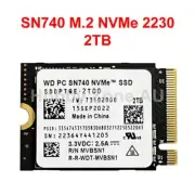 WD SN740 2230 M.2 M-Key PCIe 4x4 NVMe SSD 2TB Surface Pro Steam Deck