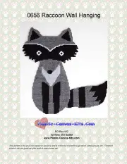 Raccoon Wall Hanging-Plastic Canvas Pattern or Kit