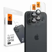 SPIGEN iPhone 16 / 16 Plus Camera Lens Protector, Genuine EZ Fit Optik Pro Tempered Glass 2PCS for Apple