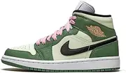 [Nike] Women's WMNS Air Jordan 1 Mid Se Dutch Green, Dutch Green/Black/Barely Green