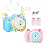 Cartoon bubble camera toy with bubble solution suitable for children and young children bubble machine toys