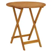 Folding Garden Table 70 cm Solid Acacia Wood vidaXL