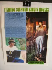 Cinefantastique - Adv. Flyer - Filming Stephen King's Novels - 1991 - Rare