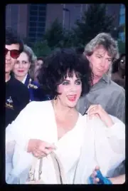 Long time AIDS activist Elizabeth Taylor attends the Cirque Du S .. Old Photo