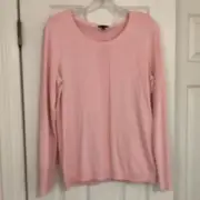 Talbots Classic Light Pink Blush Long Sleeve Sweater Knit Top Size Medium