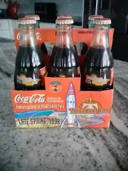 Vintage Disneyland Tomorrowland 1998 Coca Cola 6 Pack Bottles