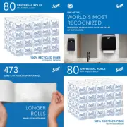 Papel Higienico Granel 80 Rollos Bano 2 Capas Tejido Blanco Rresistente Suave WC