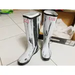 HUNTER BOOTS NIGHTFALL 雨靴 長雨靴 黑白 潑墨