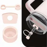 3Pcs Silicone Spill Proof Stopper Set - Keep Your Stanley Cup 2.0 40oz/30oz Tumbler Leak-Free! Rose Quartz