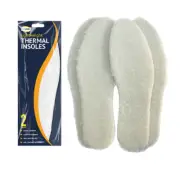 Kingsole® 2 Pairs Thermal Footwear Insoles Warm Fleece Inserts for Shoes & Boots