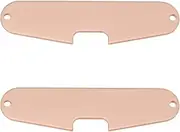 VGOL 2PCS Guitar Single Coil Pickups Base Plates Copper Plated Iron Bridge Pickup Mounting Baseplate Compatible with Fender Stratocaster