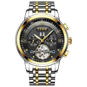 LIGE Watch Men Mechanical Automatic Wristwatch Roman Numeral Male Gifts Watches