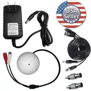 Sikker CCTV Microphone BNC RCA Audio Mic with Power supply & cable to DVR input