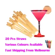 20 Willy Dick Straw Hens Party Night Penis Dicky Sexy Straws Bachelorette straw
