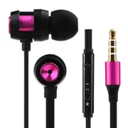 Sound Earphone In-Ear Sport Earphones With Mic For Xiaomi Iphone Samsung Headset Auriculares MP3-Rose Red