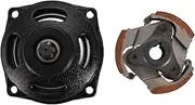 WOOSTAR 6 Teeth Gearbox Heavy Duty Clutch Drum Pad with 3 Springs Replacement for 2 Stroke 47cc 49cc 50cc ATV 4 Wheeler Mini Pocket Dirt Bike Scooter