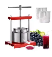 VEVOR 0.53 Gal/2L Fruit Wine Press Apple Cider Grape Crusher Juice Extractor