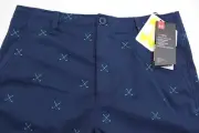 Under Armour Match Play Printed Boys Golf Shorts Sz 20 Navy/Green NWT $50