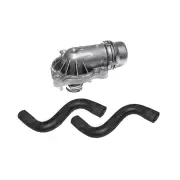 Gates Thermostat + Radiator Hose Kit for BMW 318i E46 2.0L 105KW 09/2001-12/2001