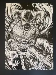 Spawn B&W Image Comic Book Poster 8.5x12 Todd McFarlane