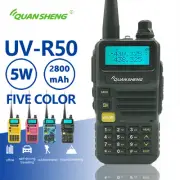 Quansheng UV-R50 Walkie Talkie UHF VHF Dual Band 5W Two-way Radio 2800mAh Radio