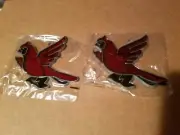 Set of 2 Cardinal Suncatchers Pair of New Cardinal Suncatchers. Free shipping