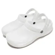 Crocs Bistro Unisex Slip On Sandals Chef Shoes (WHITE) Size Men 5, Women 7 - NEW