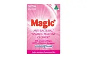 Magic Anti-Bacterial Washing Machine Cleaner Removes Built-up Grime, Detergent & Mineral Deposits 200g (2 Sachets)