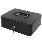 Cash Box with Money Tray - Large Money Box with Lock, Metal Safe Box for Mone...