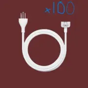 Lot of 100 Genuine Apple MagSafe 6ft Extension Power Cord For MacBook Pro
