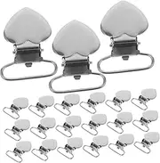 Peach Heart Clip Clothes Strap Clips Suspenders for Men Strap Clip Men Fasteners Clips Fastener Clips Lifting Belts for Men Stainless Steel Fasteners Clip