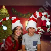 Festive LED Santa Hat - Light Up Christmas Red and White Holiday Headwear!
